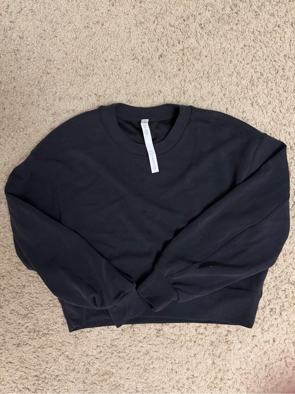 lululemon athletica Black Crewneck Sweatshirt